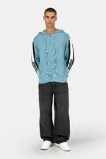 Cheb Cable Knit Jacket Frost Blue f
