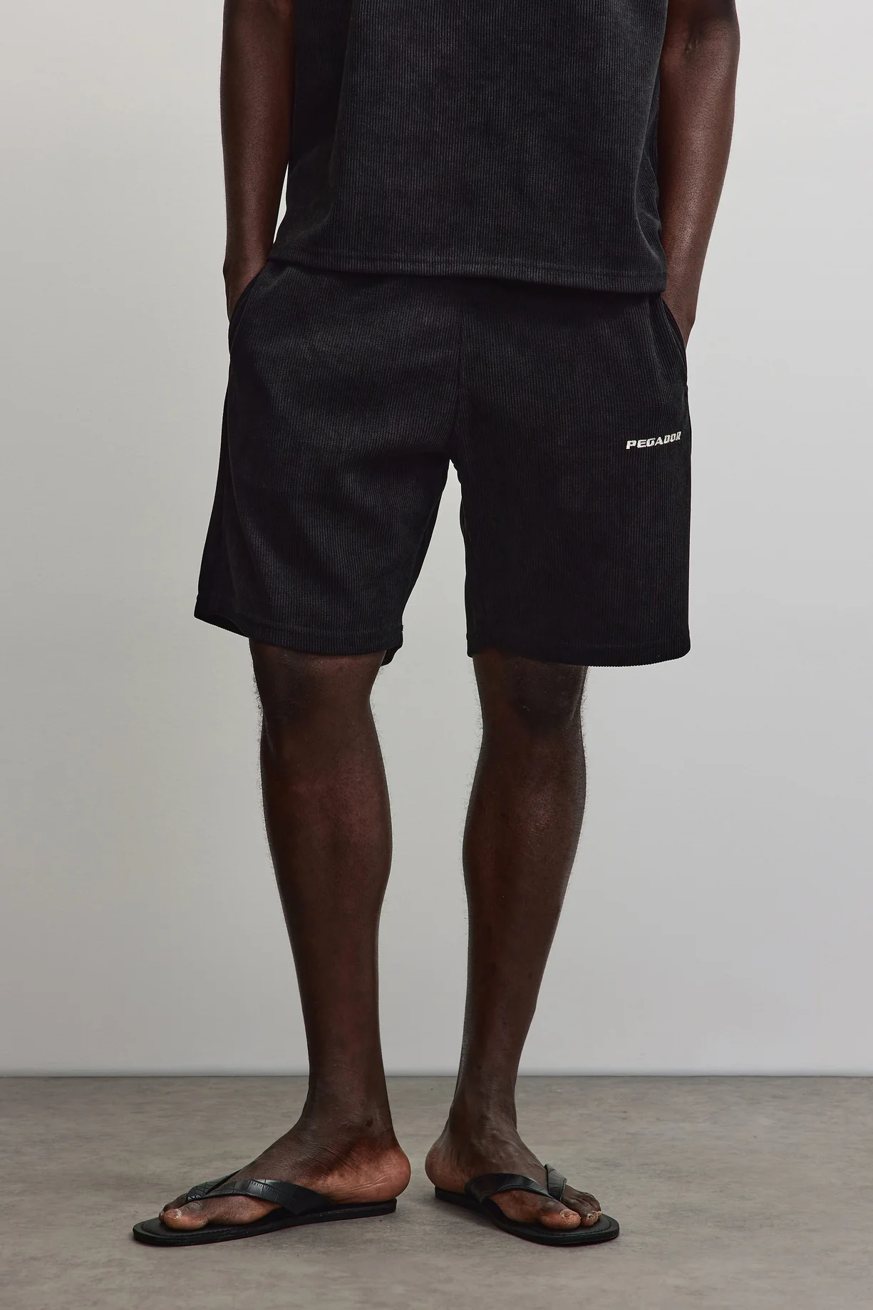 Lagos Soft Rib Shorts Washed Black Lagos Soft Rib Shorts Washed Black