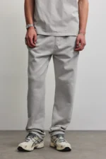 Logo Wide Sweat Pants Vintage Light Grey