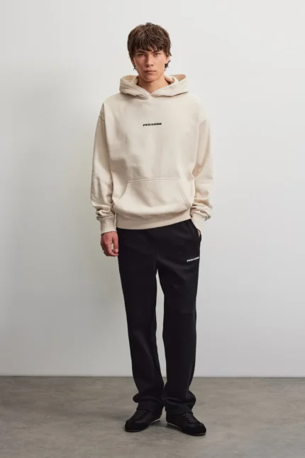 Oversized Hoodie Washed Cream hy