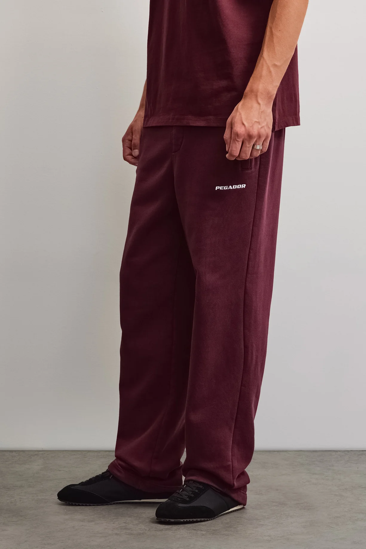 Sweatpants Washed Dark Red Sweatpants Washed Dark Red