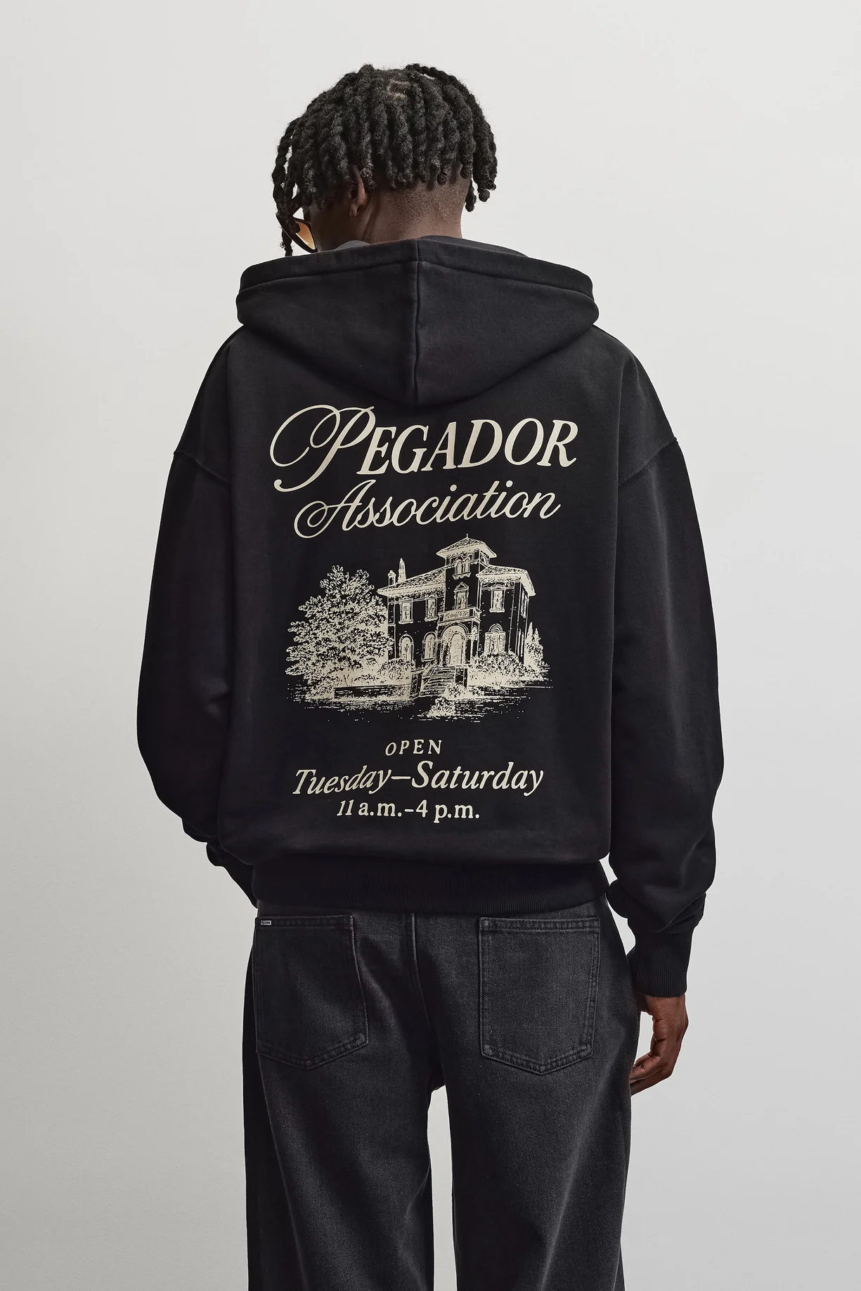 versized Sweat Jacket Washed Black versized Sweat Jacket Washed Black